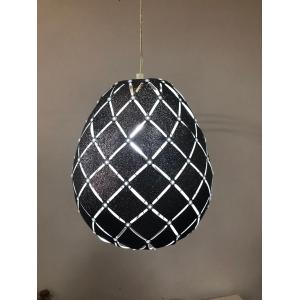 Buy cheap Collapsible E27 Glitter Ball Bedside Lamp Shades Rhombus Pierced from wholesalers