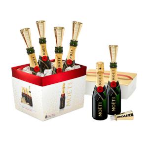 Buy cheap Gold Pink Plating Moet Chandon Champagne Sipper For Mini Moet Champagne 175ml from wholesalers