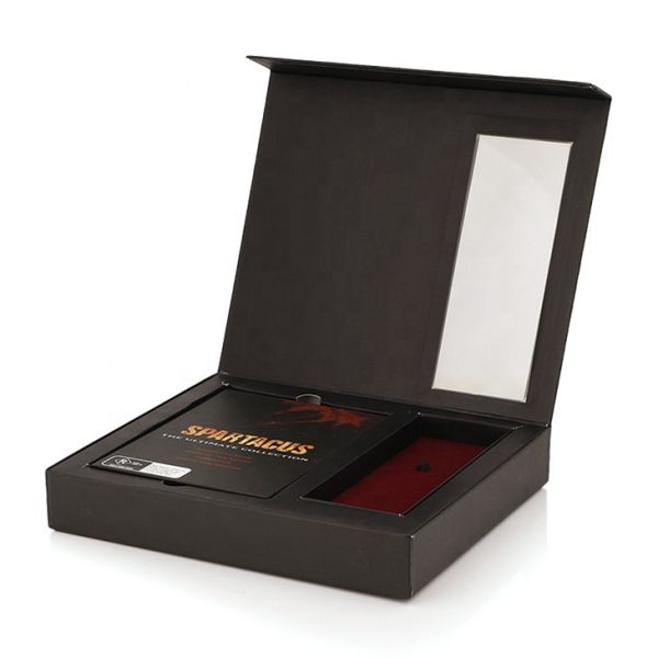 Buy cheap Custom Luxury Cardboard Magnetic Closure Gift Boxes With Window from wholesalers