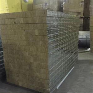 Buy cheap 100mm rock wool sandwich panel use as industrial kiln board resistant fire more than 150 minutes from wholesalers