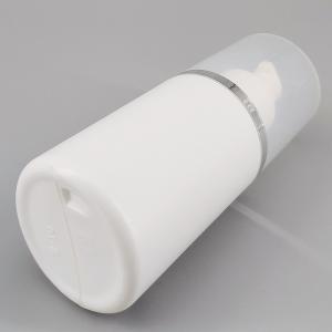 100ml 110ml Plastic Round Cosmetic Lotion Bottle With Clear Cap