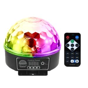 Buy cheap RGBYWP Rotating Star Projector Night Light 240V Bars MP3 Magic Ball Light from wholesalers