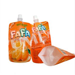 Customized shape doypack Stand up pouch with corner spout of daily