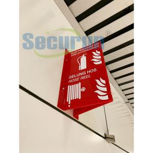 Buy cheap Red Acrylic Photoluminescent Signage Safety Fire Extinguisher oem from wholesalers