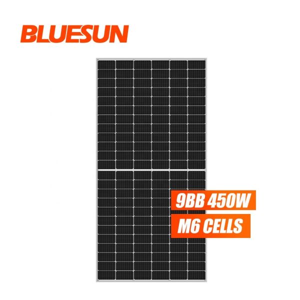 Bluesun Perc Half Cut 9bb 455w 450w 440w 400w Solar Panel Factory Price 144cell