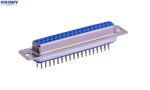Shield Micro D Shell Connector , 37 Pin D Sub Female Connector Strong Contact