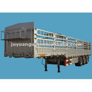 Buy cheap 10pcs Leaf Spring 3-Axle Aotong Livestock Transport Semi Trailer for Cattle and Horses from wholesalers