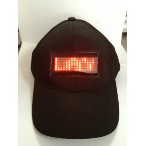 Programmable white light LED message display cap