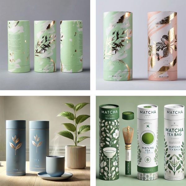 Customised Carton Recyclable Luxury Eco Friendly Craft Packaging Round Cardboard Packaging