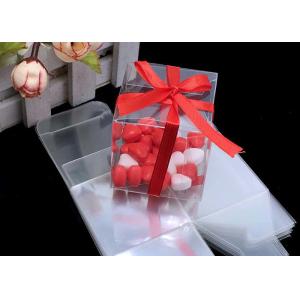 Buy cheap Foldable CMYK Small Transparent Plastic Boxes Clear Candy Packaging product