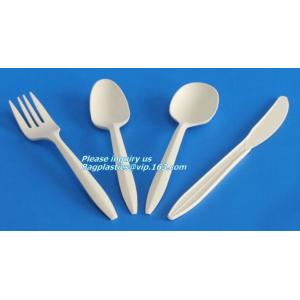 Buy cheap 5.5 inch BPA FREE Spork Biodegradable Plastic PLA Fork Spoon Combination Corn Starch Compostable Disposable bagplastics from wholesalers