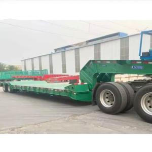 Buy cheap Front Loading Lowboy Trailer 4 axle 120ton Detachable Gooseneck Hydraulic Removable Drop Deck  Lowbed Trailer for Kenya from wholesalers