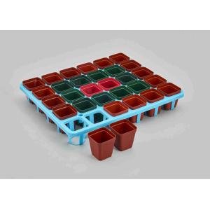Buy cheap SQUARE More meat small black plastic flower POTS small box from wholesalers