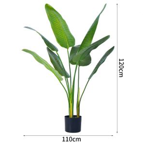 Buy cheap 120cm Artificial Landscape Trees Traveller'S Palm PE Leaves Real Touch Potted Floor Plants from wholesalers