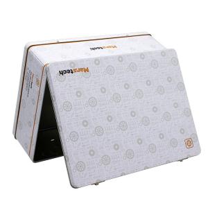 Buy cheap Custom Rectangle Shape Suitcase Tin Box Metal Lunch Tin Can with Lock and Plastic Handle Gift Packaging Tin Box from wholesalers