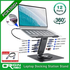 Buy cheap Originneo PCR100D+ Aluminum Adjustable Rotatable Laptop Hub Stand with 11-in-1 USB C Docking Station  HDMI 4K@60Hz Minotor Expansion PD100W from wholesalers