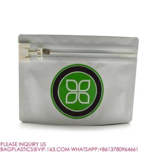 Bio Child Resistant Pouch Child Proof Packet Plastic Matte Stand Up Zip Foil