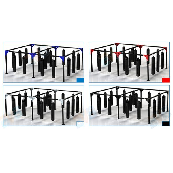 6*12F 12*12FT 24*24FT Heavy Bag Rack Fitness Free Standing Rigs