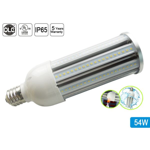 DLC Approved High PF 5670lm 54W E26 LED Corn Bulb IP65 Waterproof