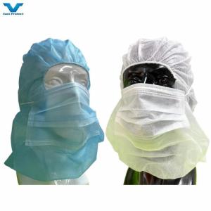 Buy cheap Balaclava Hood Head Cover Ninja Astro Space Cap 20GSM Non-Woven PP Disposable Protective with Face Mask from wholesalers