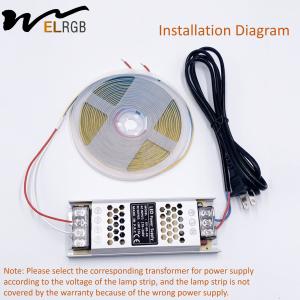 Buy cheap 2023 Factory Custom 2.8mm Wide IP65 Waterproof DC12V 24V Digital Smart RGB COB LED Strips Light For Car Home Hotel Dec from wholesalers