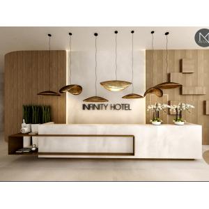 Buy cheap Artificial Marble Salon Reception Desk Seamless Joint Waterproof Repairable from wholesalers