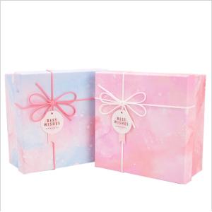 Buy cheap Custom Printing Square Foldable Luxury Paper Gift Box With Ribbon from wholesalers