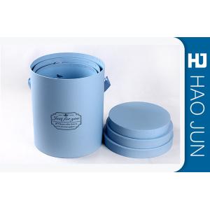 Buy cheap Cylinder / Round Cardboard Flower Boxes With Lids , Matt Lamination from wholesalers