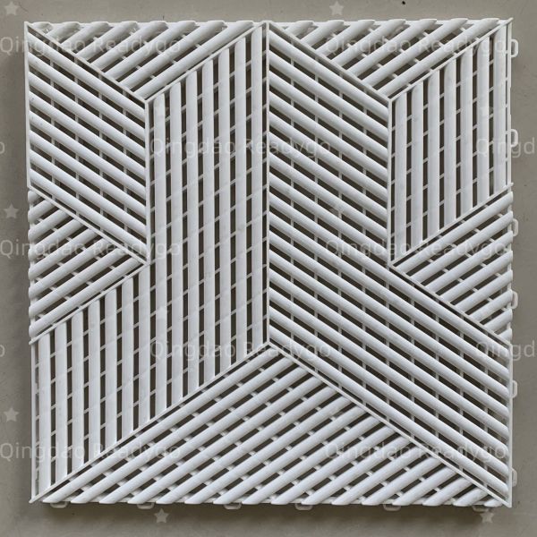 Samples free new Patented 3d cubic garage floor tiles interlocking floor mat for