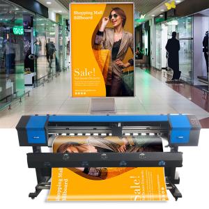 Buy cheap XP600 Eco Solvent Printer 1.8M Canvas Print Plotter Printer for Indoor Billboard Poster Flex Banner Printing Machine product