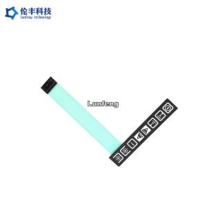 Dashboard Membrane Touch Control Panel Pantone With Flat Buttons