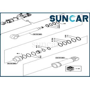 Buy cheap LZ014960 Arm Seal Repair Kit Cylinder Service Kit Fits Excavator CX750DRTC CASE from wholesalers