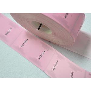 Buy cheap PET Film Material Printable Tamper Proof Labels Reveal Hidden Message from wholesalers