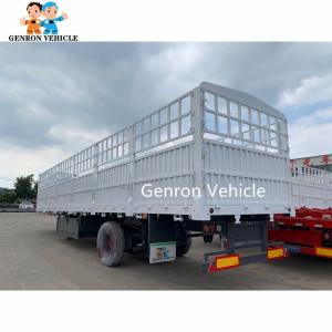 Buy cheap 4 Axles White Storage Semi Trailer Transport For Vegetables Fruits Livestock from wholesalers
