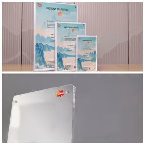 Buy cheap Double-Sided Magnetic T Shape Acrylic Sign Holder Practical Display from wholesalers