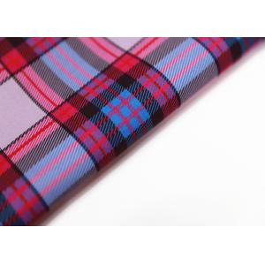 Plain Polyester Fabric With Heat Transfer Printing / Check Pattern For Bags