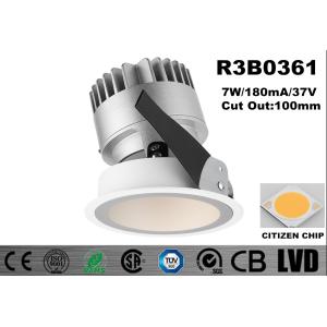 Buy cheap Round Thin Trim 3000K Aluminum LED Downlight Adjustable 30 Deg Tilt High Luminous from wholesalers