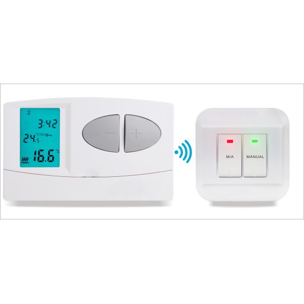 Buy cheap RF Electronic Programmable Thermostat For Heating And Air Conditioning from wholesalers