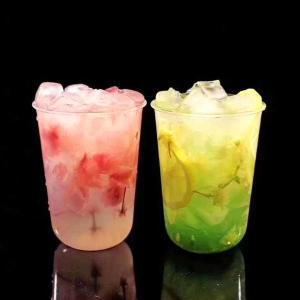 Pp Plastic Milkshake Biodegradable Plastic Cups , Compostable Plastic Cups