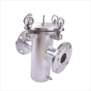 China 60 Micron T Type Stainless Steel Basket Strainer Filter Housing for Liquid Filtration on sale