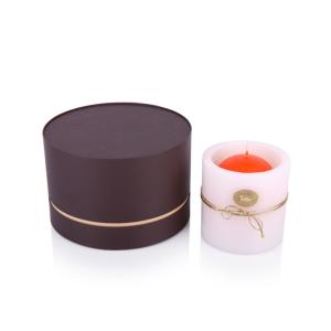 Buy cheap Customized Black Round Candle Boxes Matte Lamination UV Printing from wholesalers
