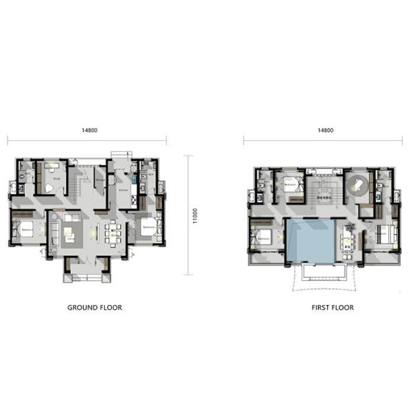 Buy cheap Factory Modern Luxury Easy Assembly Prefabricated Steel Villa Galvanized Steel Prefab Modular Homes from wholesalers