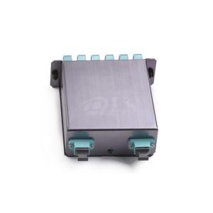 Buy cheap Professional Manufacture OM3 MPO Fiber Optic Casette 2MPO-24 Core LC Adapter from wholesalers