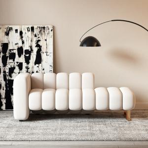 Buy cheap Modern Velvet Fabric Backrest Bedside Stool Bedroom Toffee Chair Lazy Sofa from wholesalers