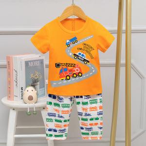 Buy cheap Summer Highway Engineering Vehicle Round Neck Night Suit Breathable Feeling product