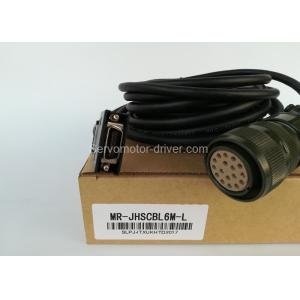 Black Mitsubishi MR-JHSCBL6M-L Servo Motor Cable MRJHSCBL6ML One Year Warranty