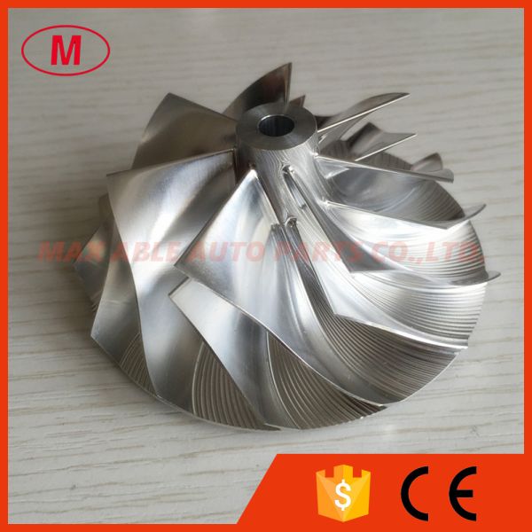 Buy cheap GTX3582 9833-2 62.45/82.36mm 7+7 blades turbo milling/billet compressor wheel from wholesalers