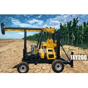 Buy cheap Mobile Trailer Mounted Water Well Drilling Rig With 200m Drilling Capacity from wholesalers