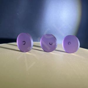 Sapphire Optical Windows Violet Windows High Performance Hardness Transparent