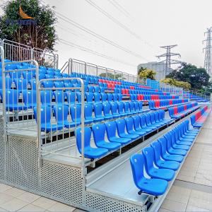 Buy cheap Durable Weather Resistant Outdoor Metal Bleachers with Customized Seats and Optional Guardrail from wholesalers
